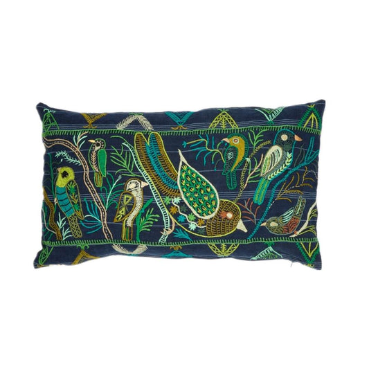 Green Bird Pillow