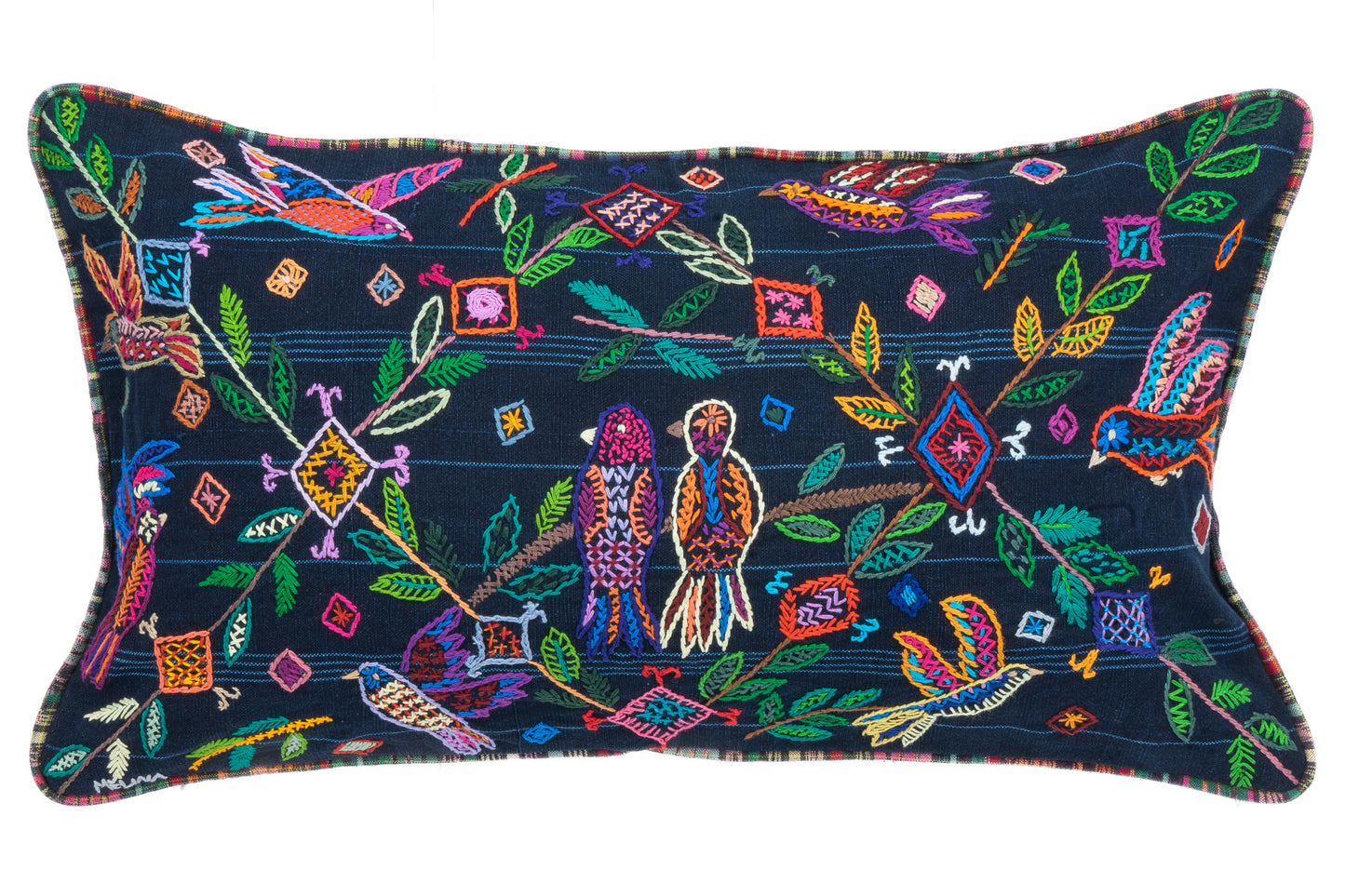 Embroidered Pillow Cover
