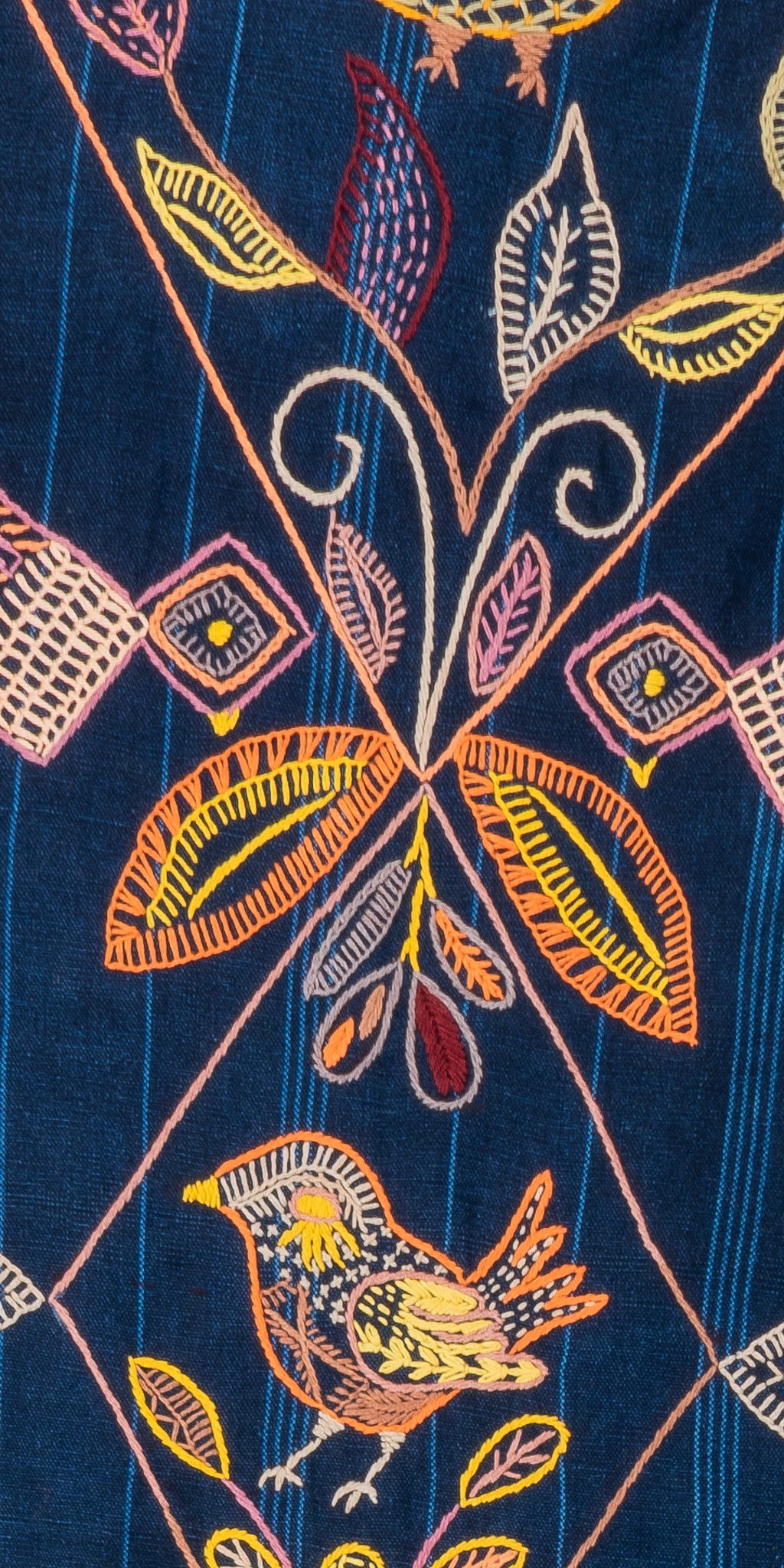 Table Runner with pom-poms