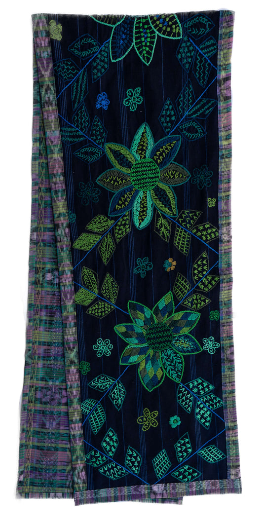 Floral Embroidered Table Runner