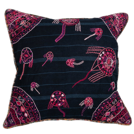 Kite Festival Embroidered Pillow