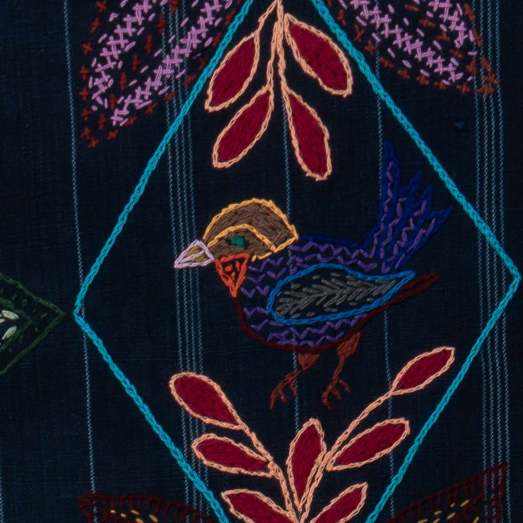 Stylized Birds Table Runner