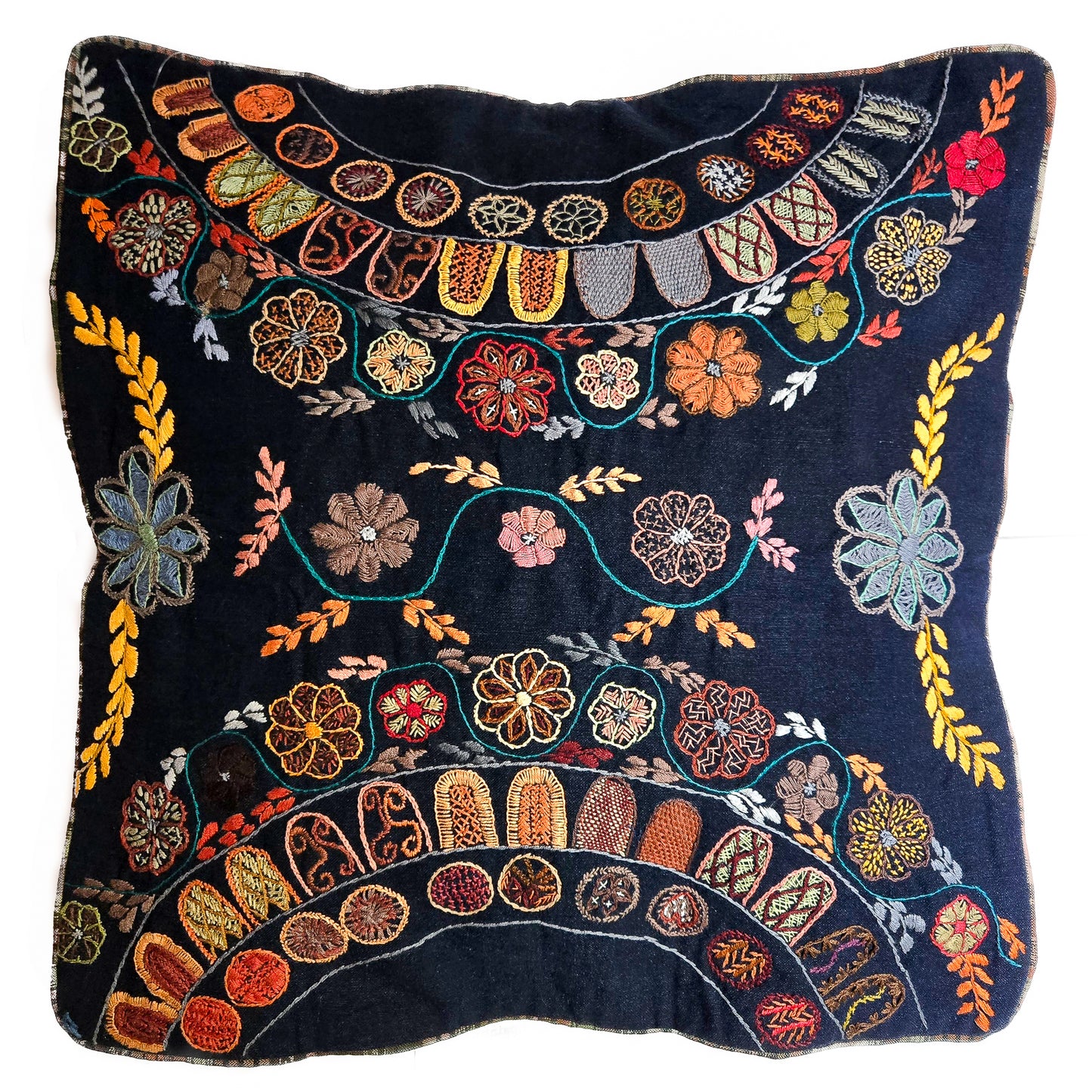 Gú´ipil Embroidered Blue Birds