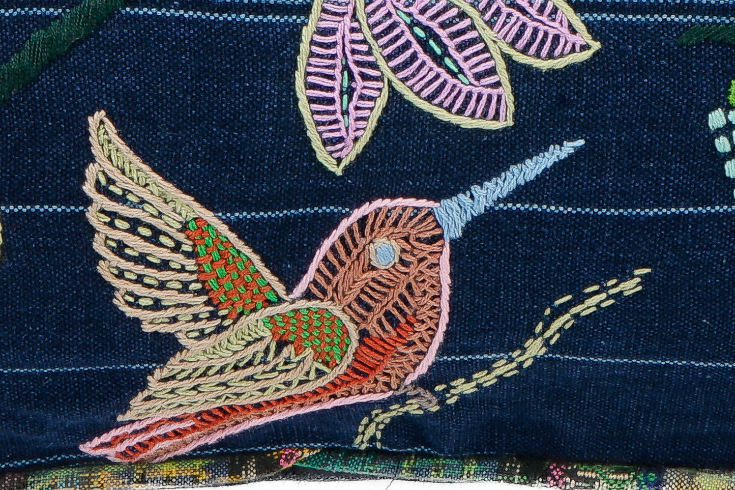 Birds Flying Embroidered cushion Cover
