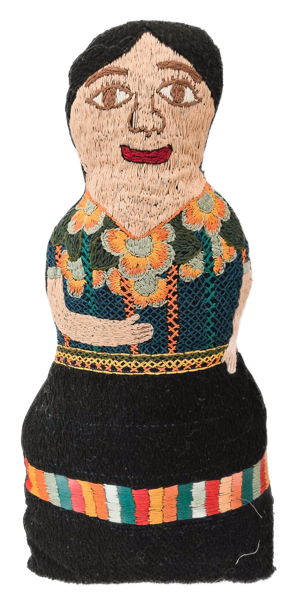 Embroidered Doll Cushion