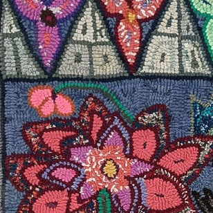 Geometric and Nature Medium Rug