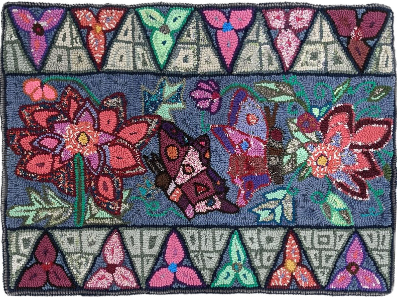 Geometric and Nature Medium Rug