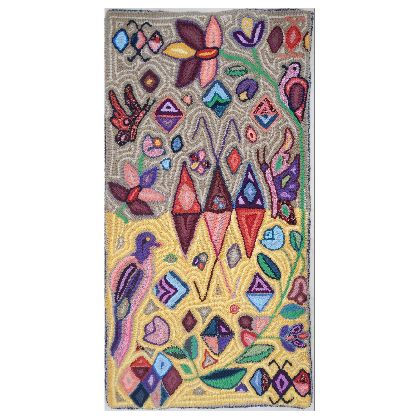 Carmen's Bird and Geometric Large Rug