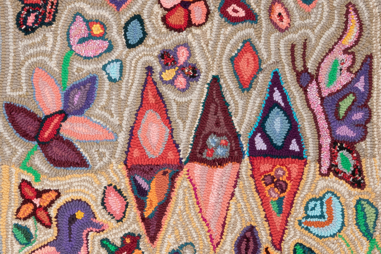 Carmen's Bird and Geometric Large Rug