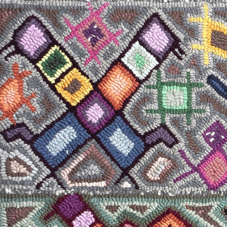 Geometric Animals Large Rug