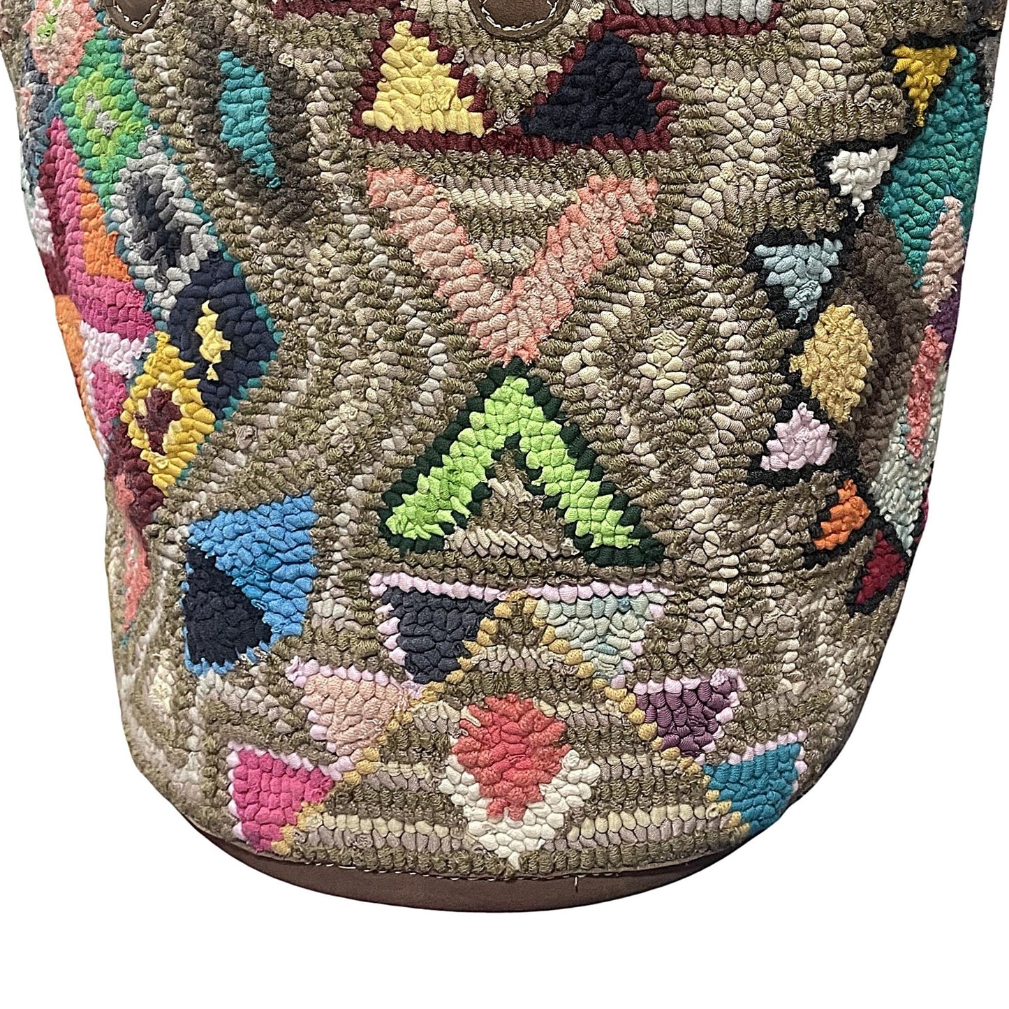 Earth-Toned Geometric Basket