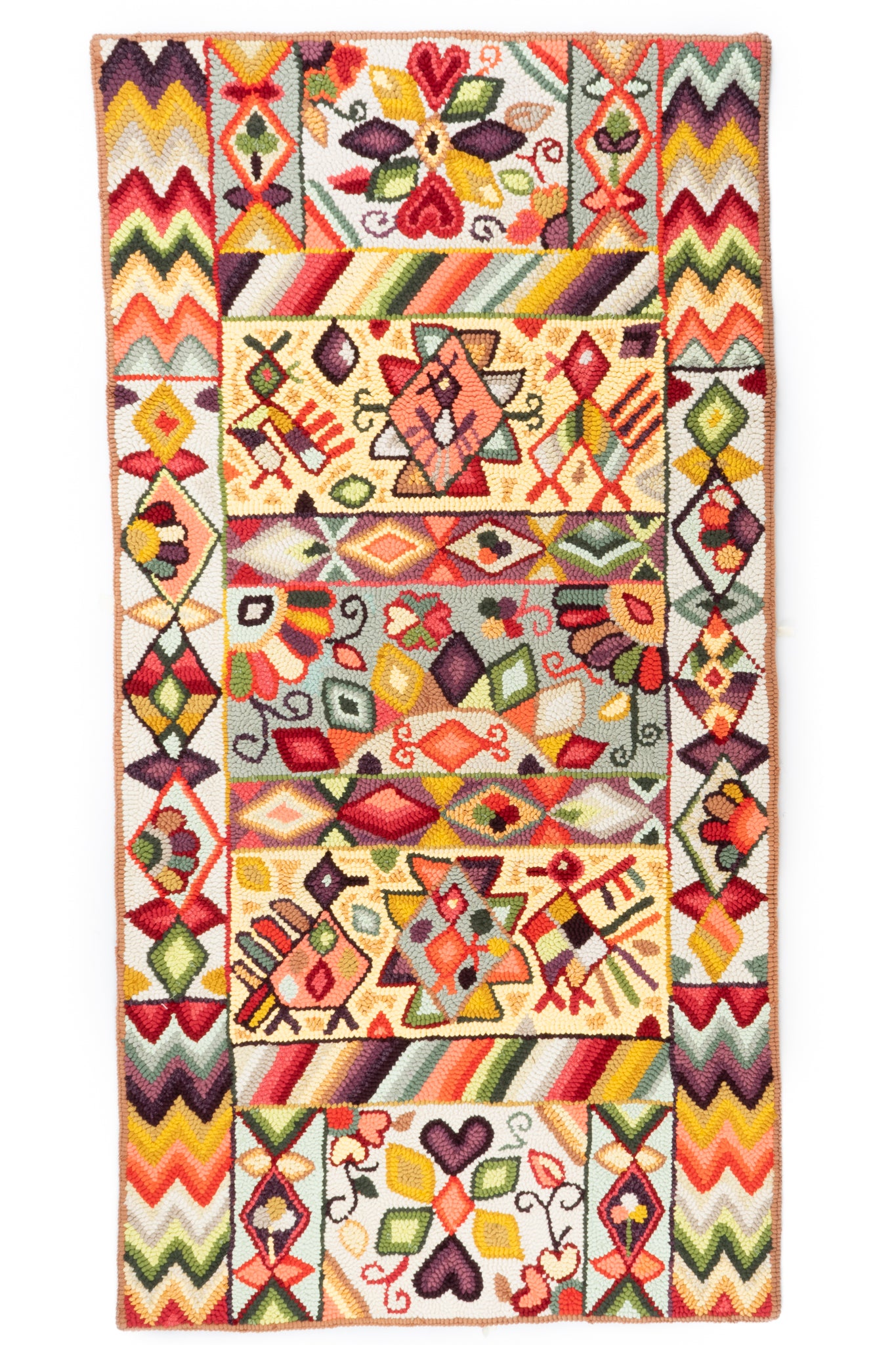 Geometric Guipil Large Rug