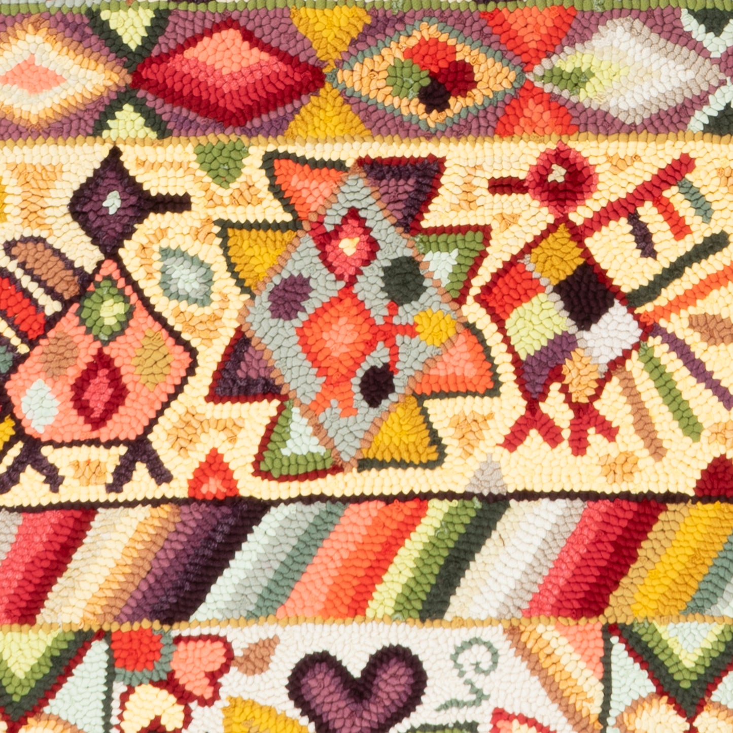 Geometric Guipil Large Rug