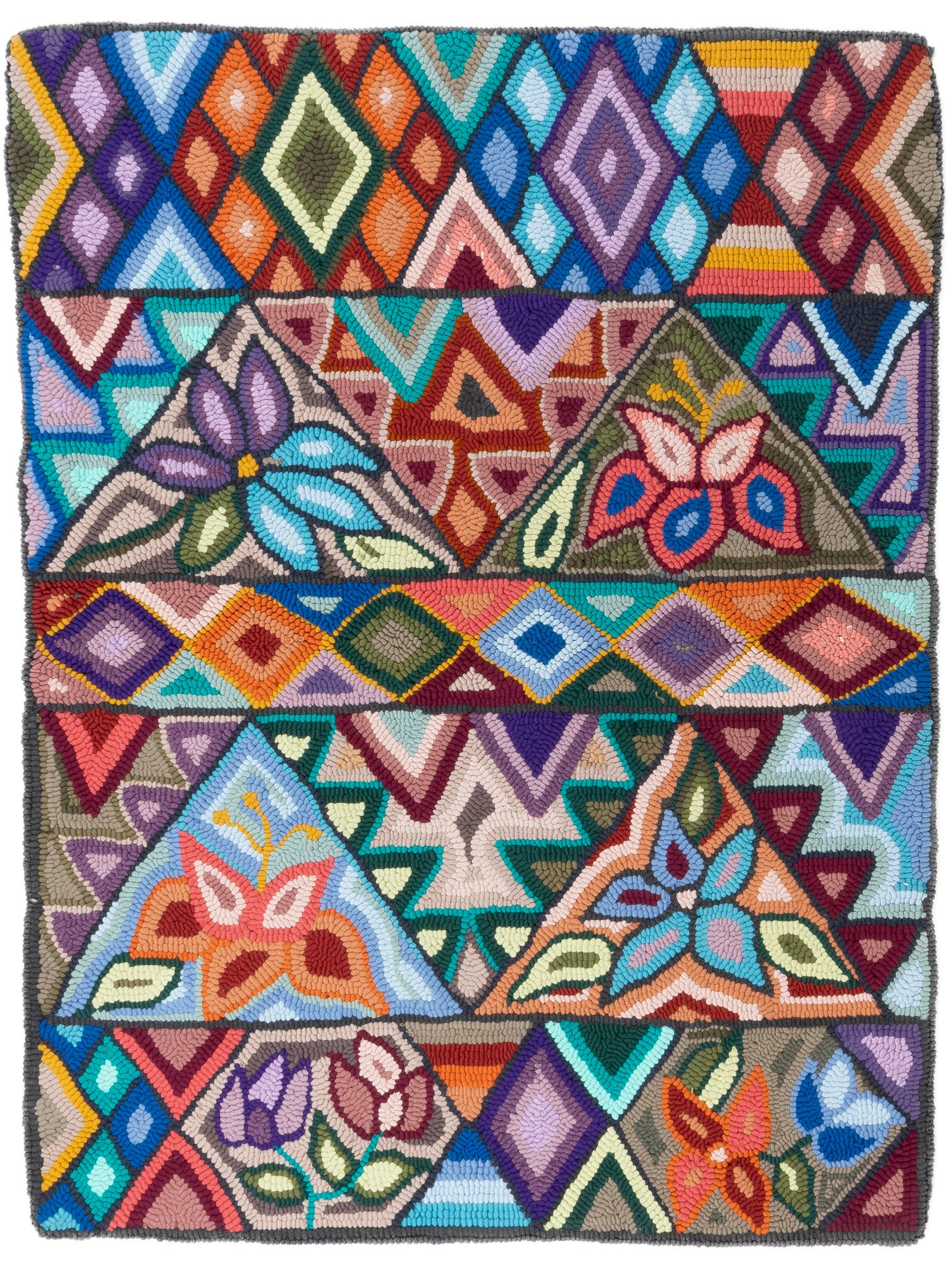Flower and Daimonds Medium Rug