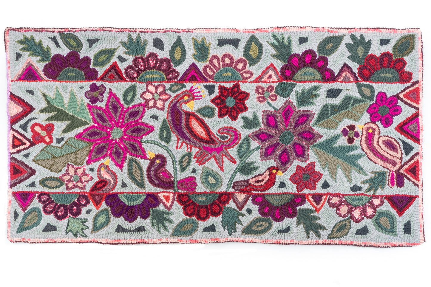 Birds and Flowers Large Rug