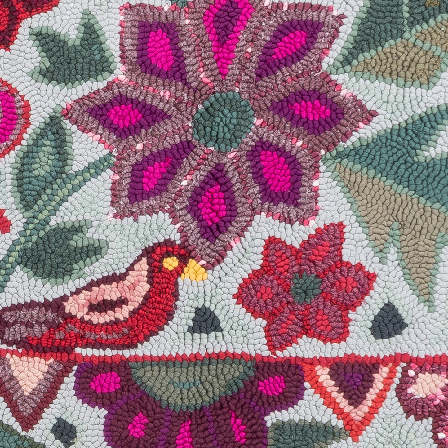 Birds and Flowers Large Rug