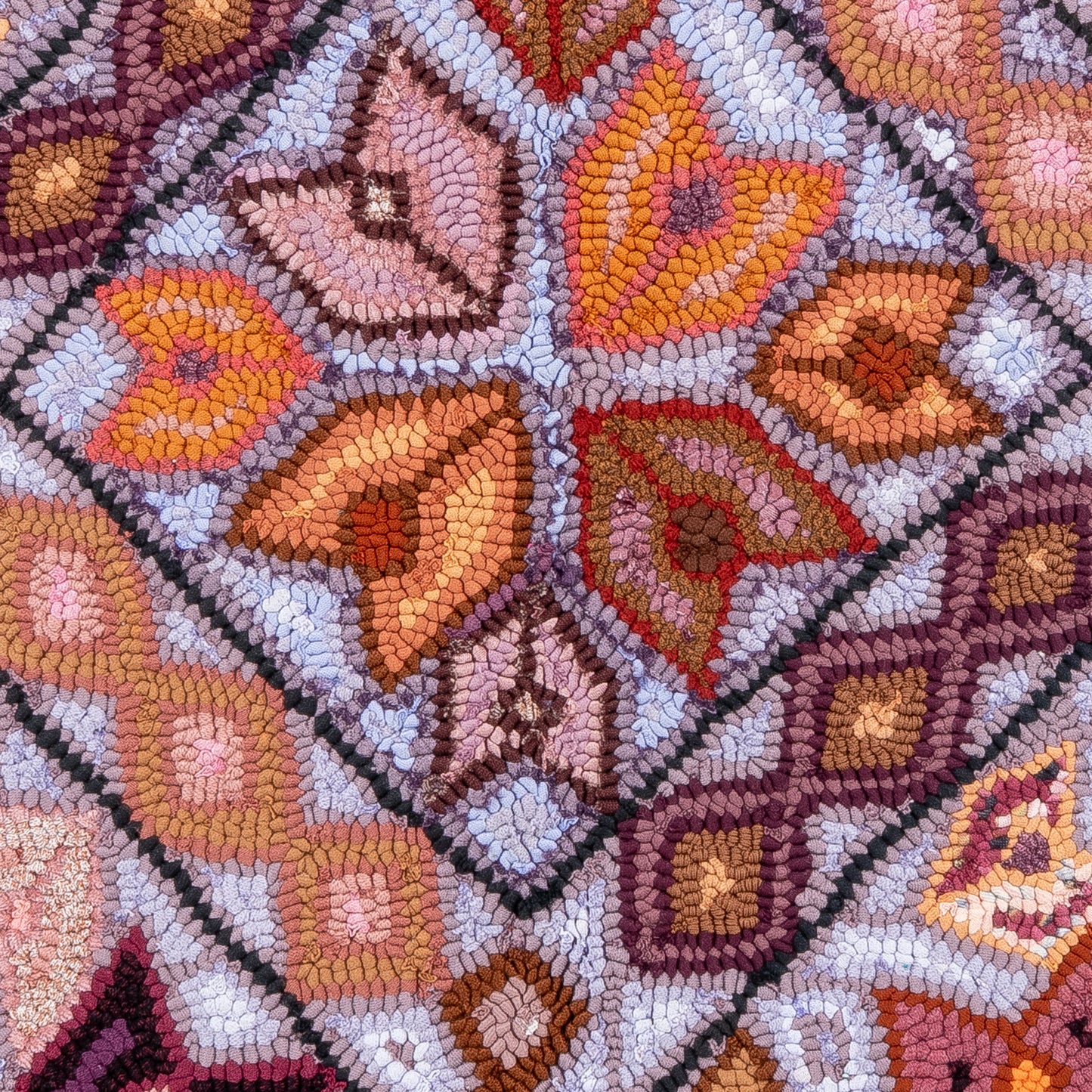 Flowers and daimonds small Rug