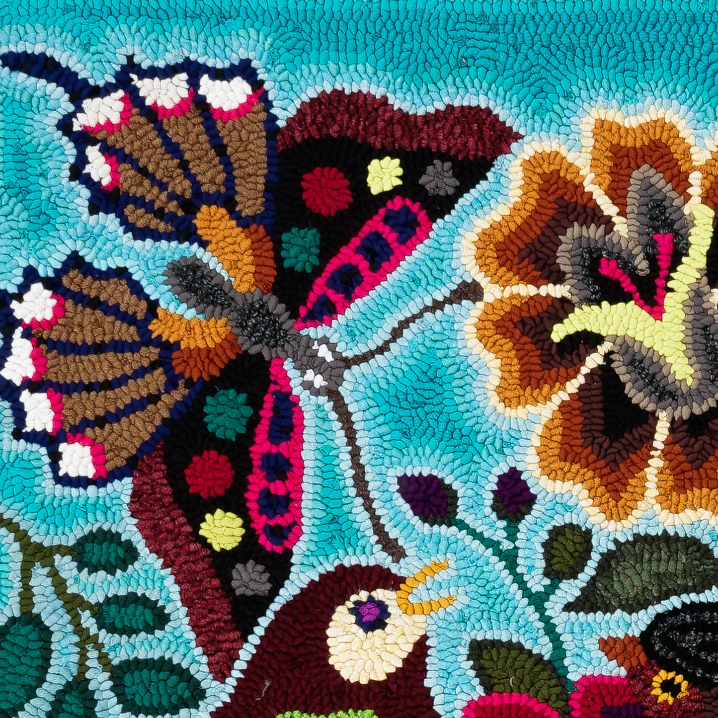 Butterfly, flowers, and bird Medium Rug