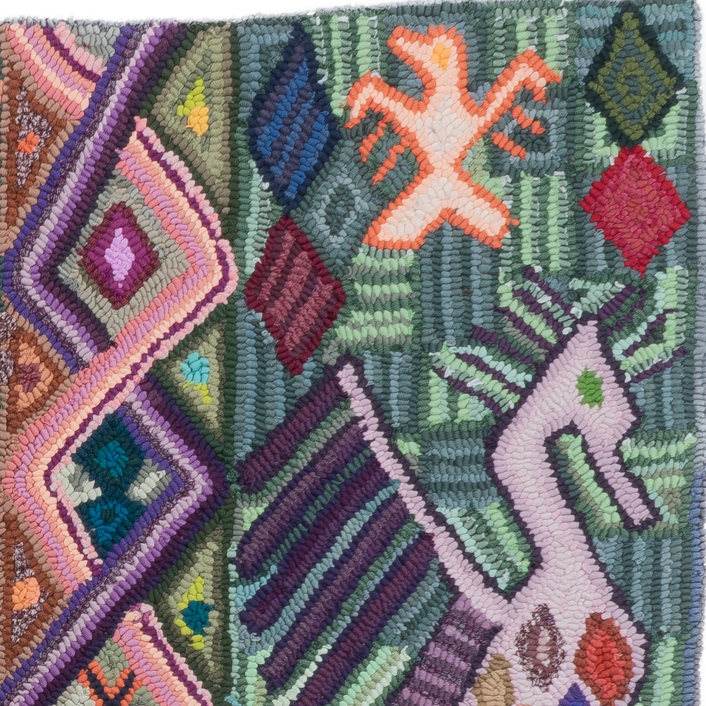 Geometric Figurative Large Rug