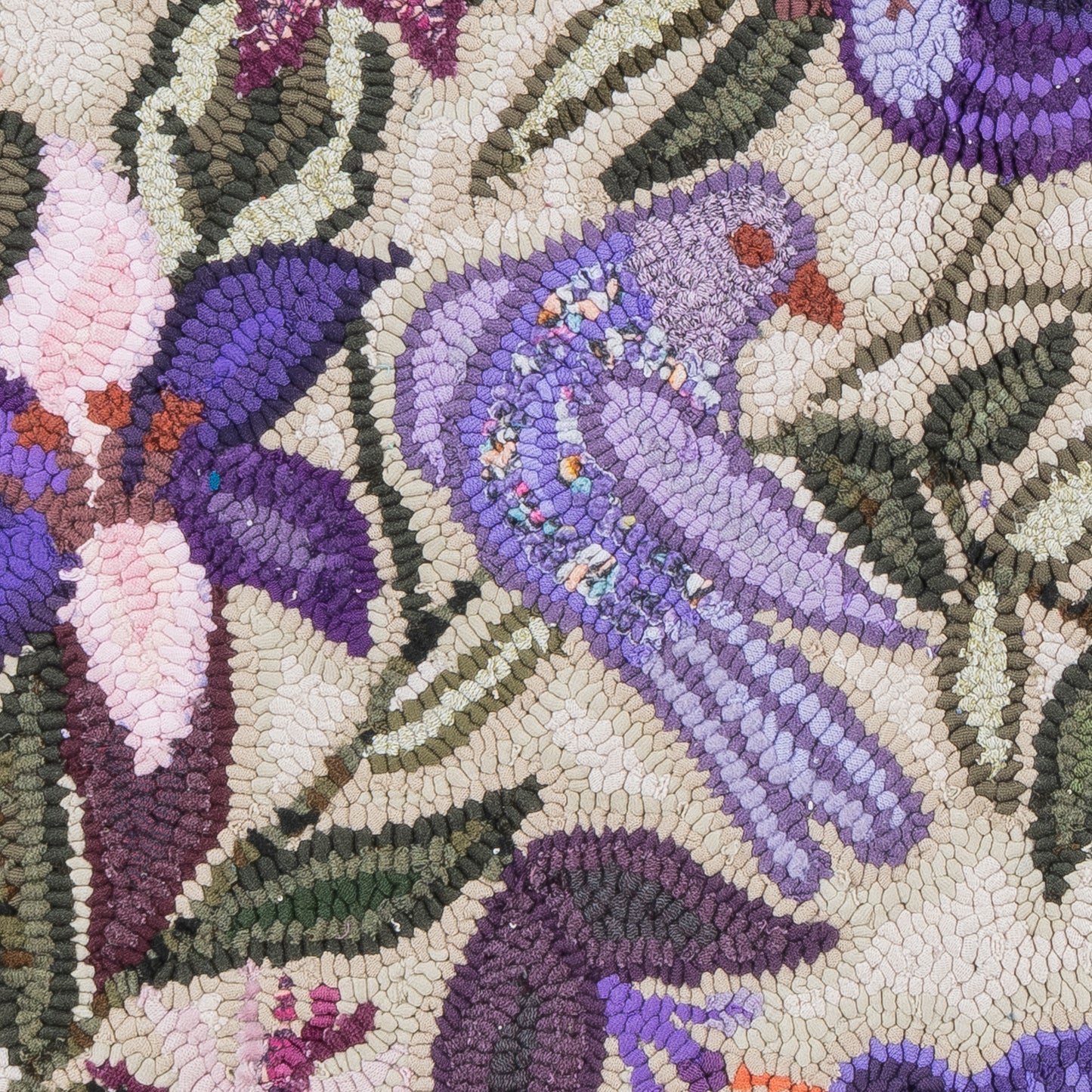 Tulip whit Birds Small Rug