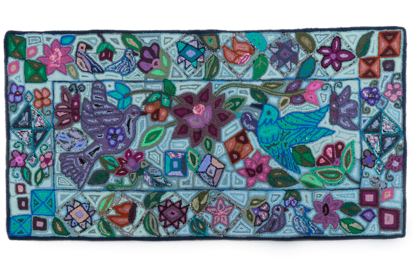 Nature and geometric Large Rug