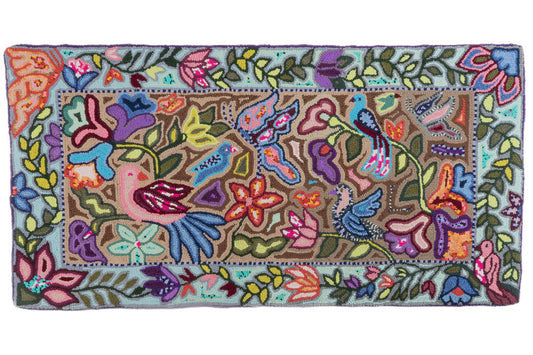 Birds, butterflies in natureLarge Rug