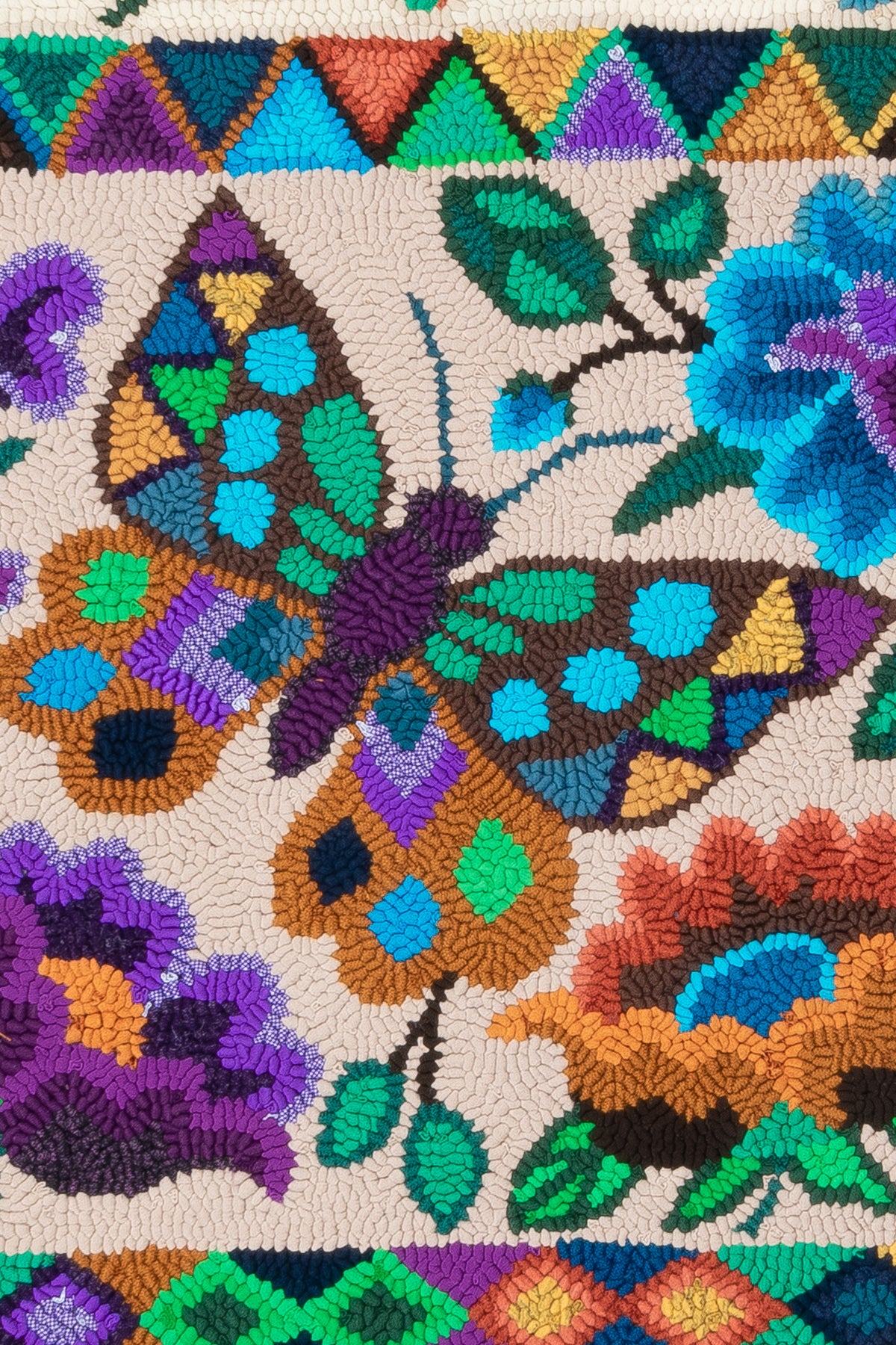 ¨Symphony of Nature¨ Hand-Hooked Large Rug