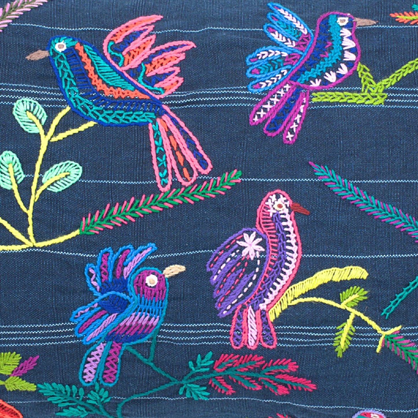 Bird-print cushion cover