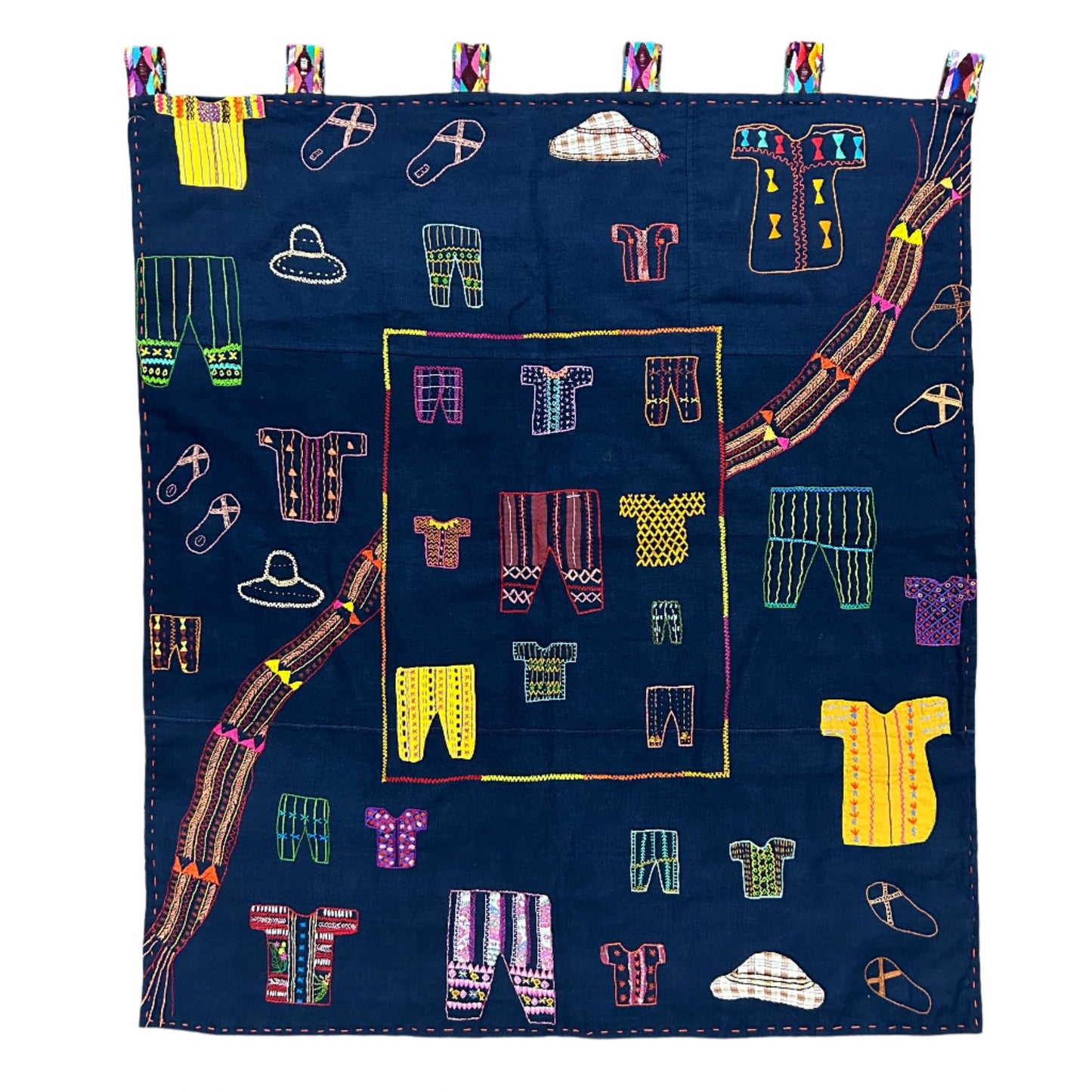 Costumes Embroidered Wall Hanging