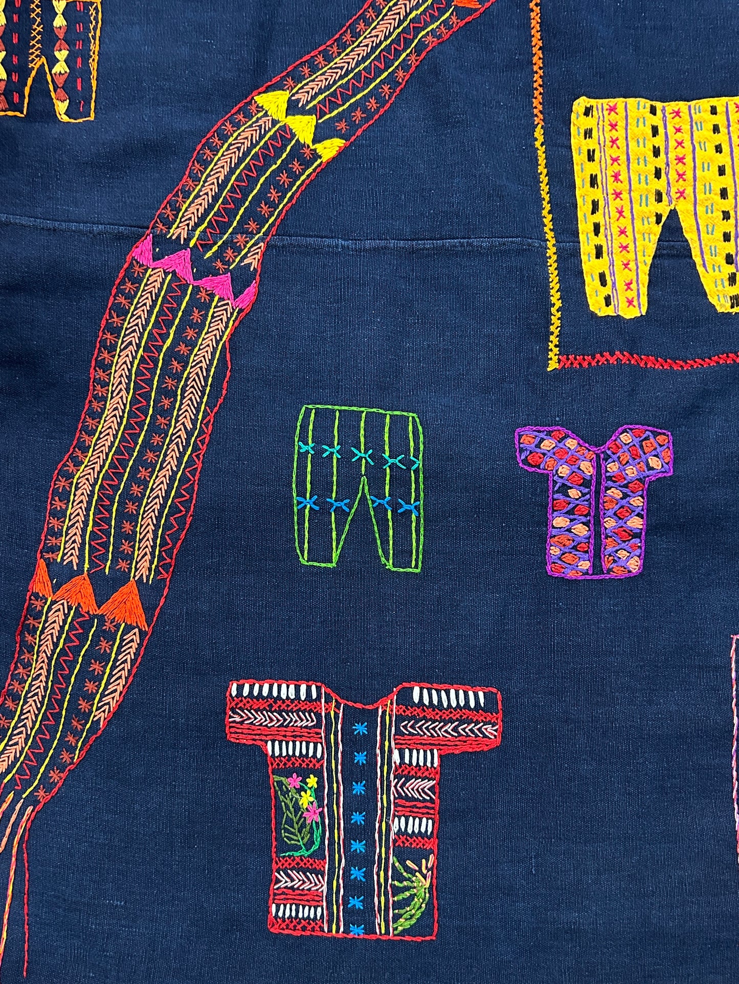Costumes Embroidered Wall Hanging