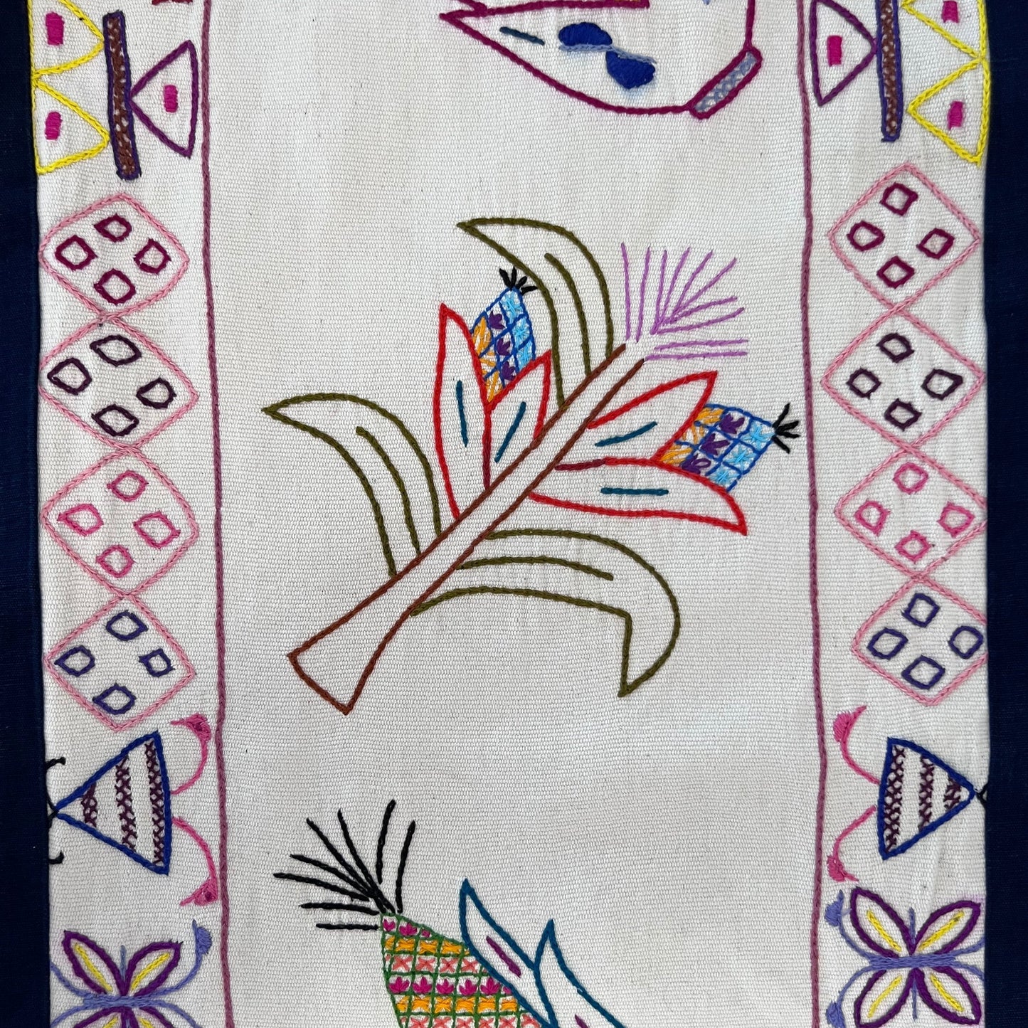 Corn Table Runner with Pom-poms