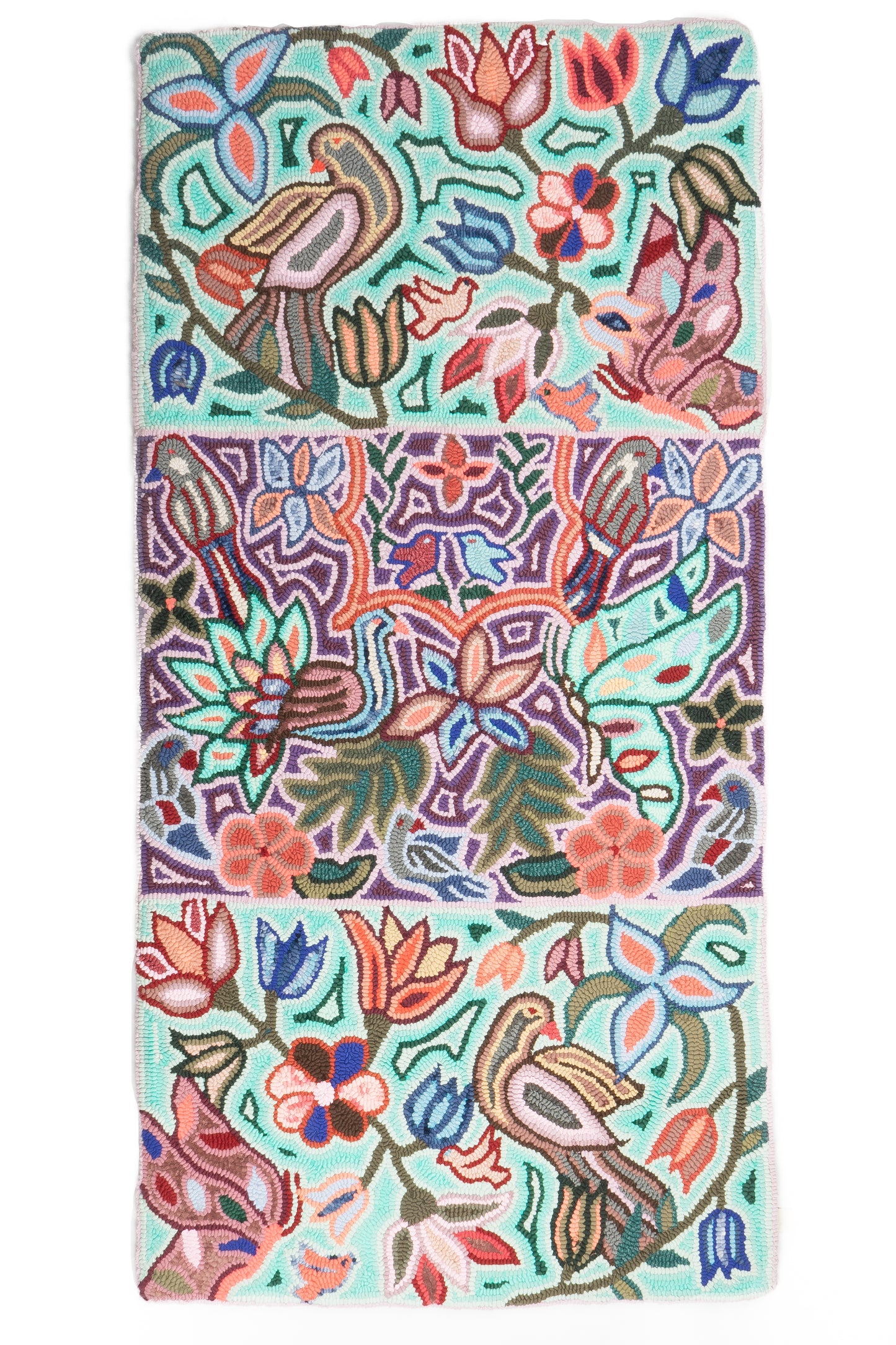 Birds and Flowers Large Rug