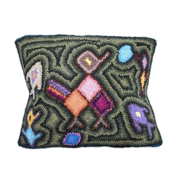 Small Bird Hooked Pillow