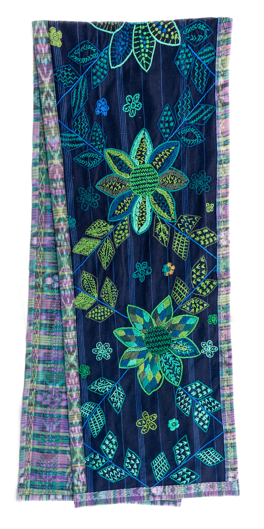 Floral Embroidered Table Runner