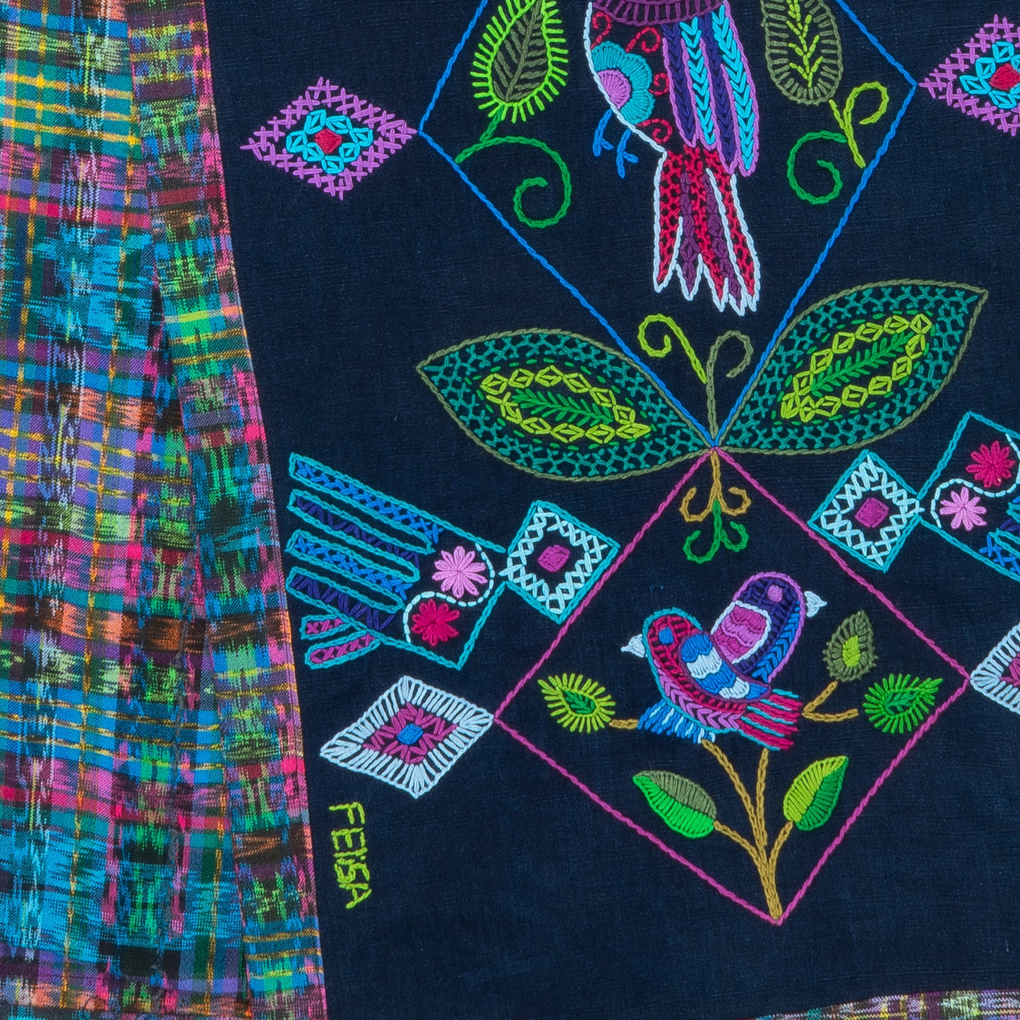 Birds and Leaves Table runner