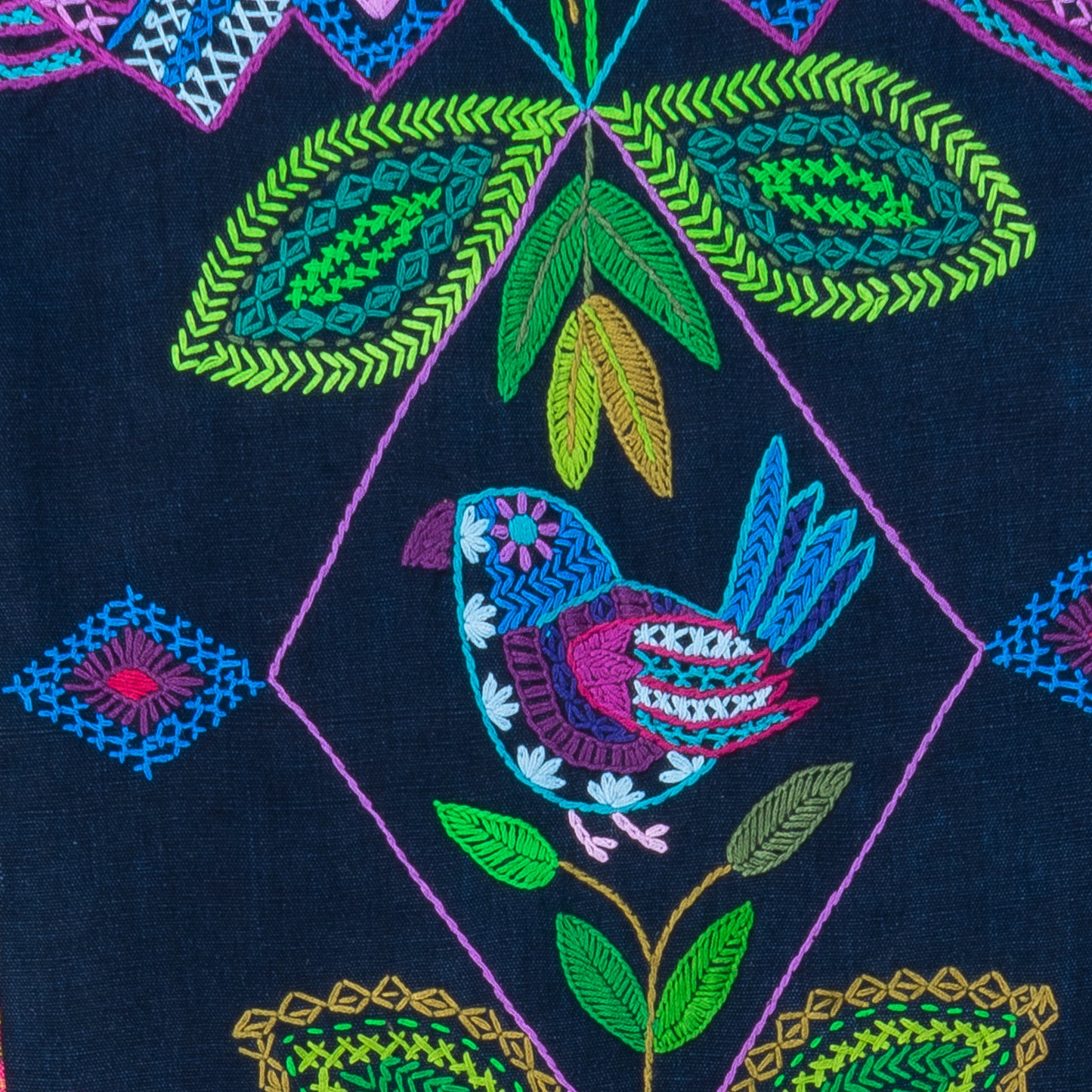 Birds and Leaves Table runner