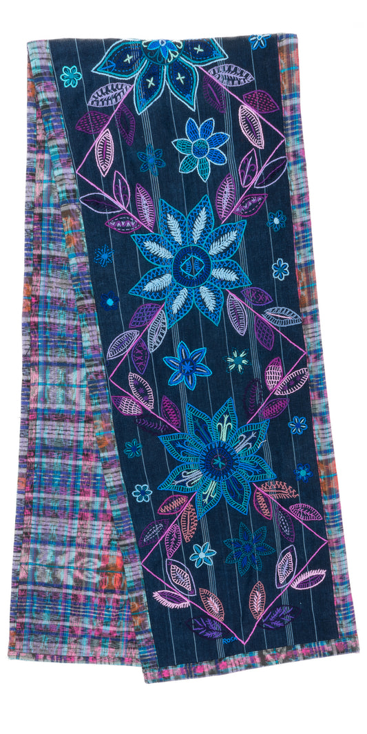 Embroidered Floral Table runner