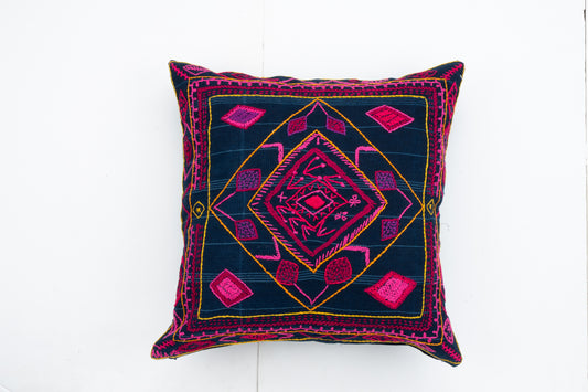 Embroidered Pillow Cover