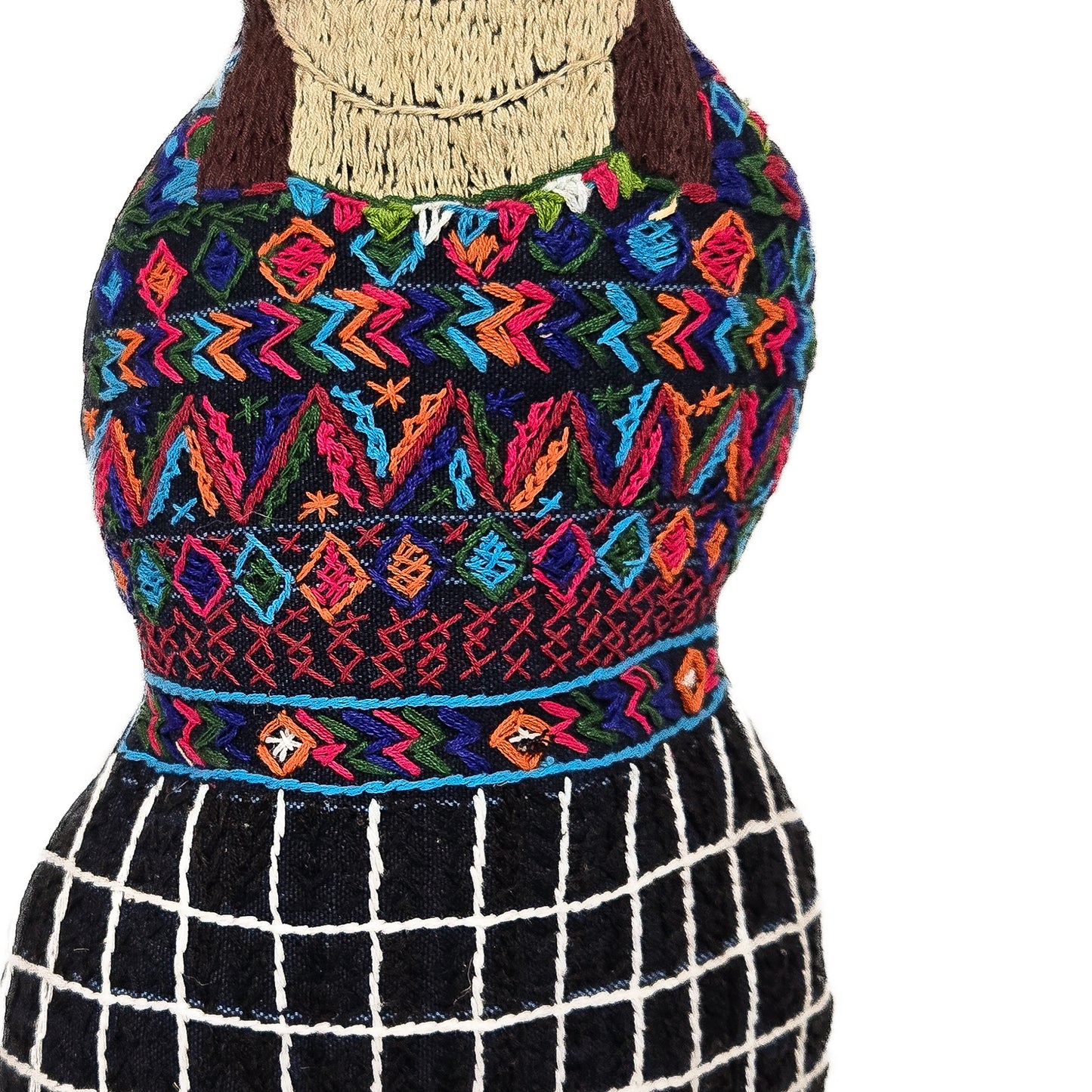 Embroidered Doll Cushion