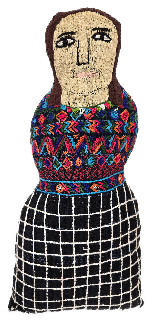 Embroidered Doll Cushion