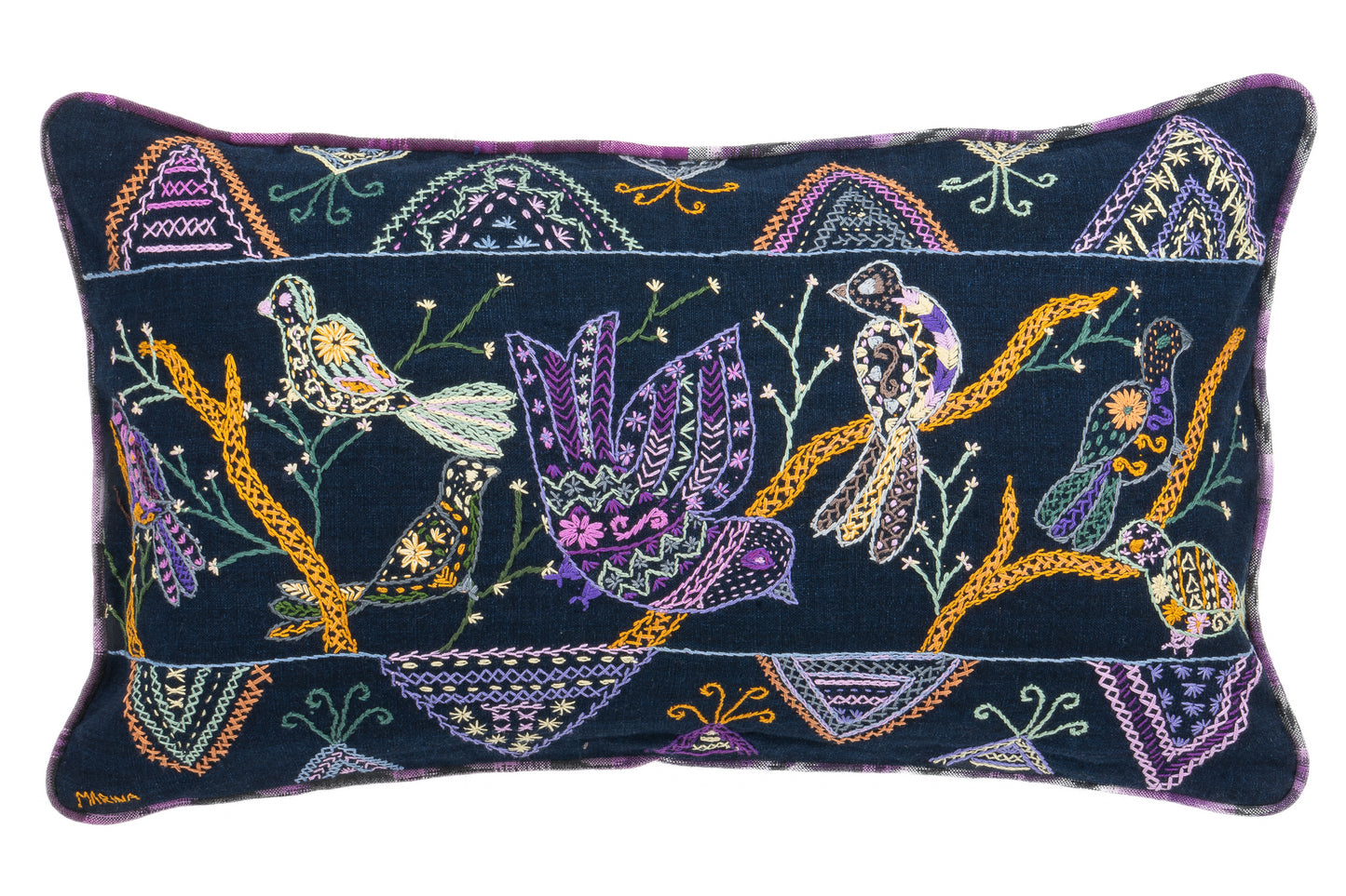 Embroidered Pillow Cushion