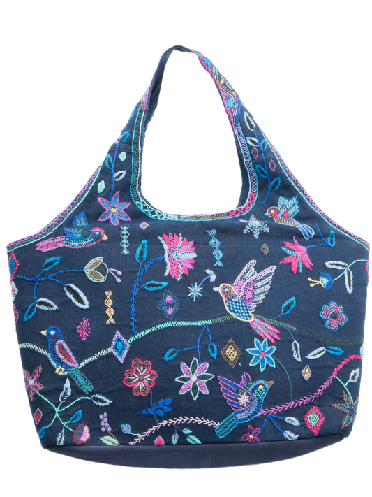 "Symphony of Flight" Hand-Embroidered Bag