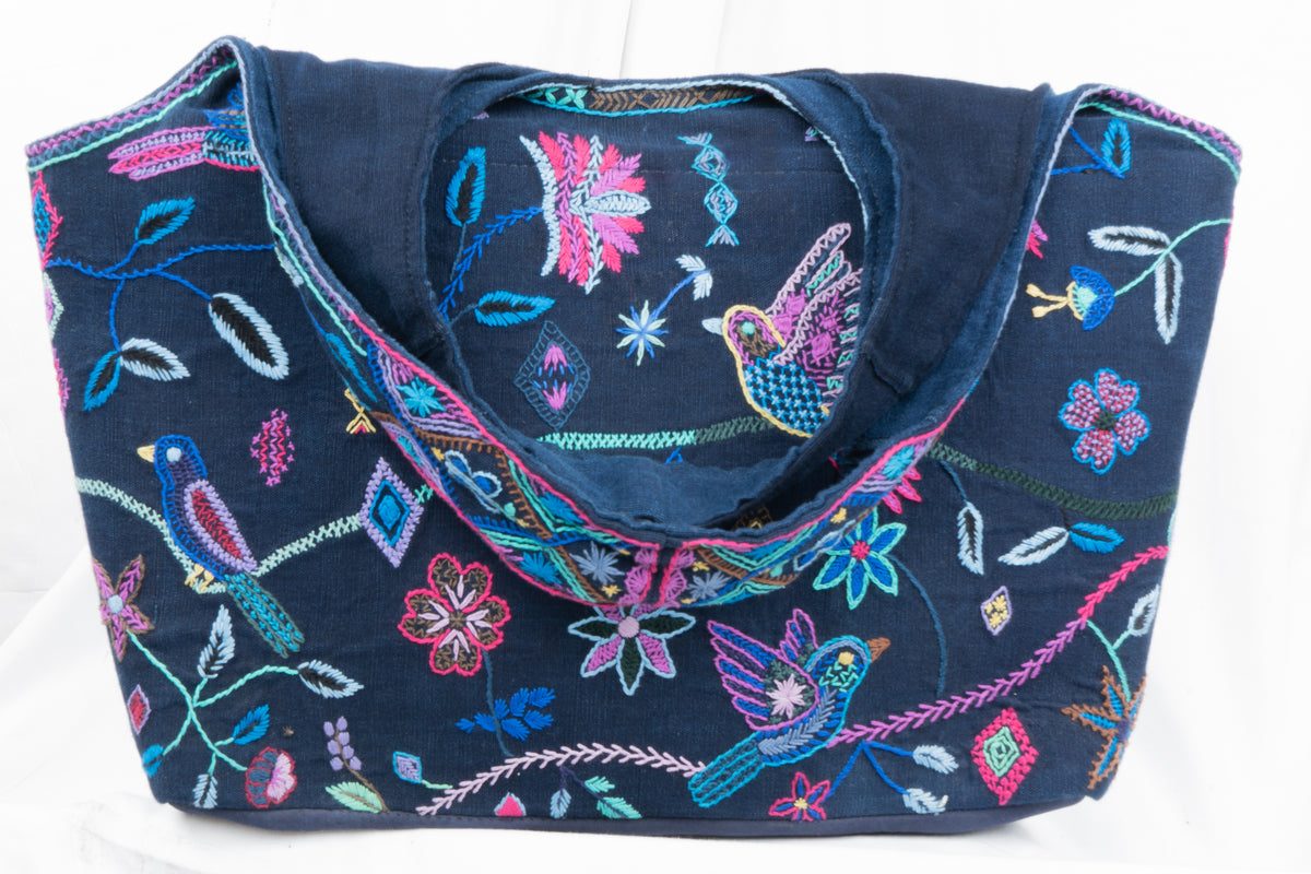 "Symphony of Flight" Hand-Embroidered Bag