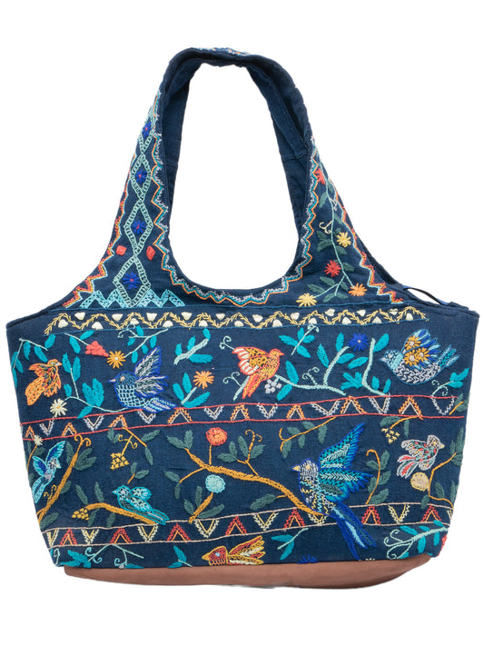 "Wings of Harmony" Hand-Embroidered Bag