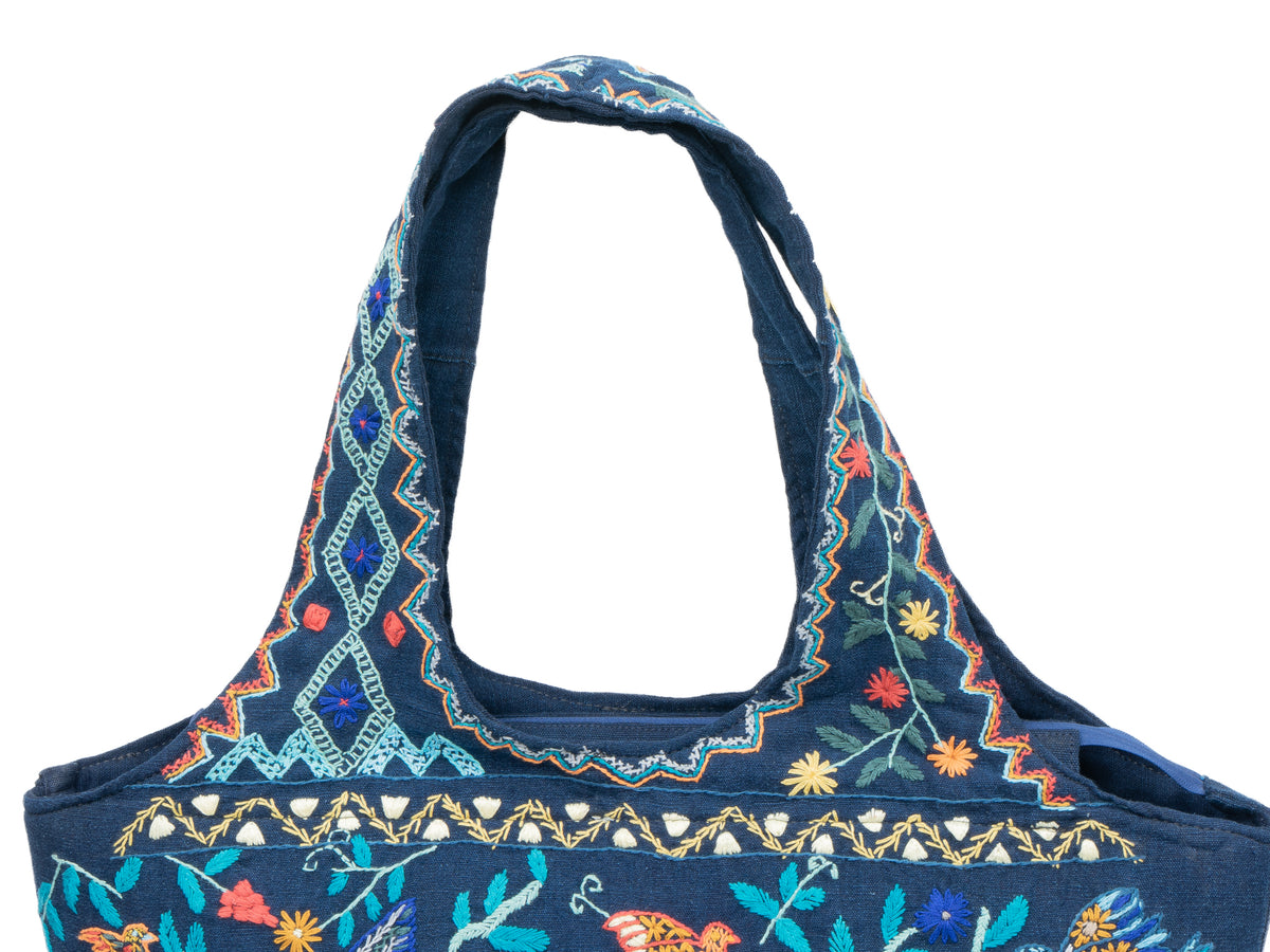 "Wings of Harmony" Hand-Embroidered Bag