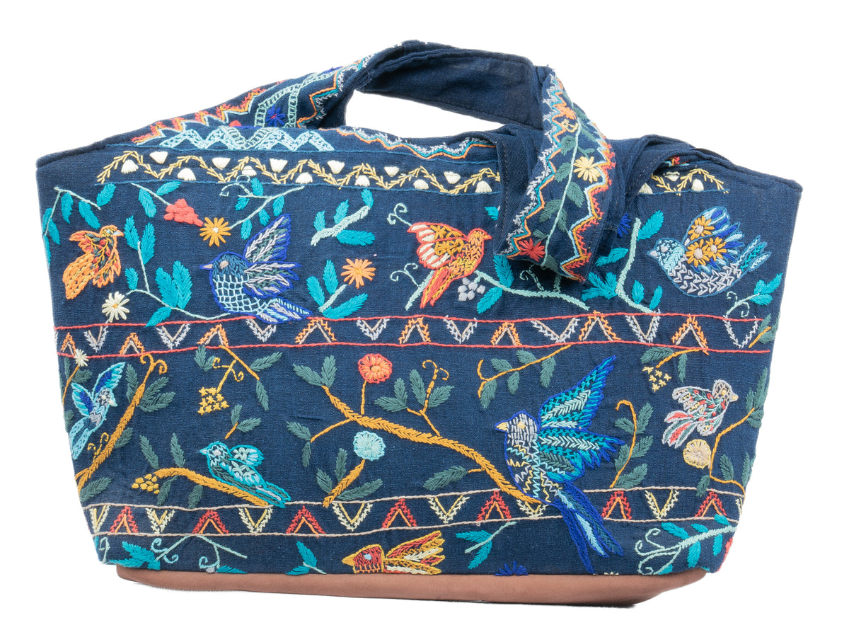 "Wings of Harmony" Hand-Embroidered Bag