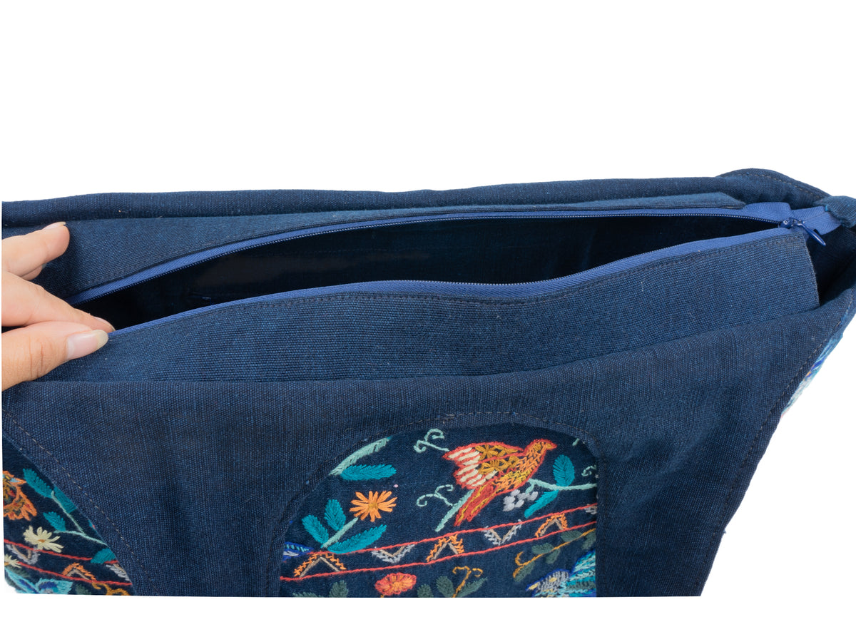 "Wings of Harmony" Hand-Embroidered Bag