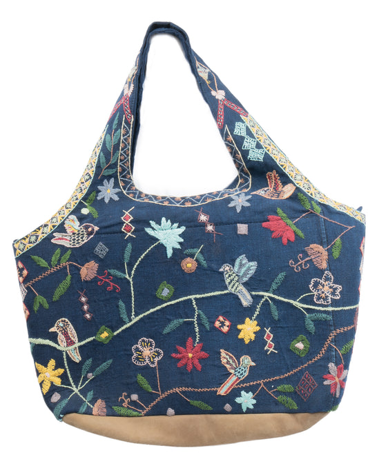 "Whispers of Flight" Hand-Embroidered Bag