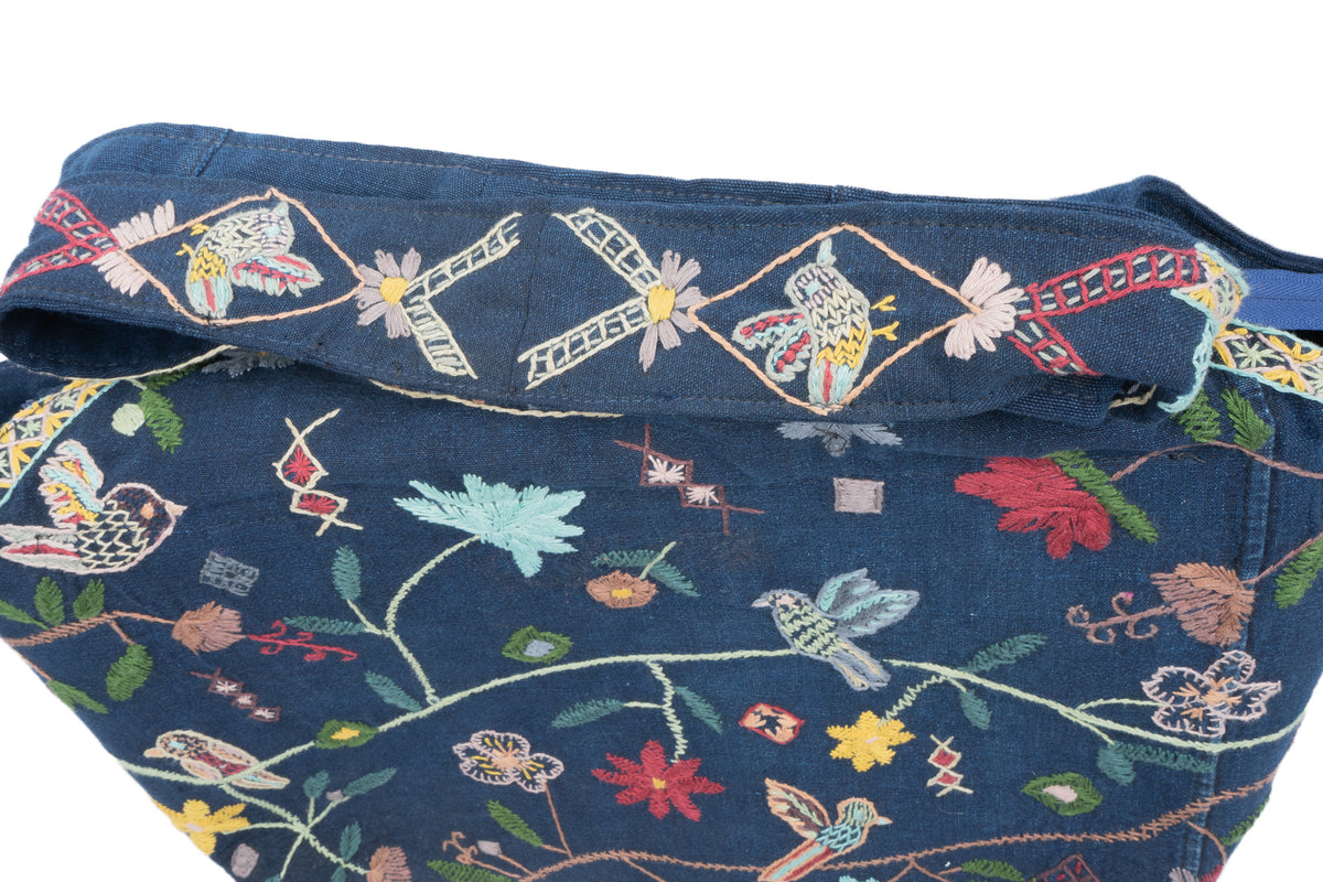 "Whispers of Flight" Hand-Embroidered Bag