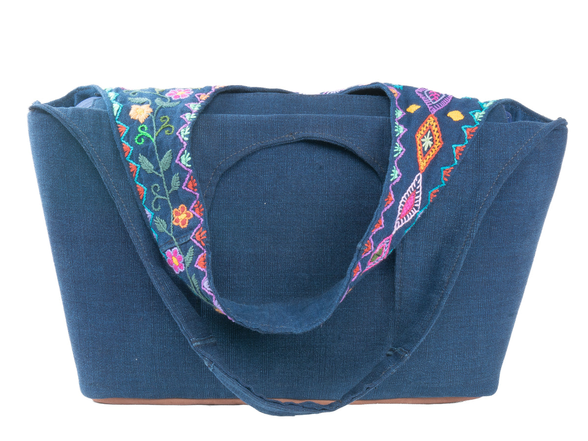 "Flora and Aviary" Hand-Embroidered Bag